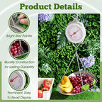 2 Sets 110 lbs Large Display Hanging Scale with Scale Scoop Kitchen Dial Weight Scale Silver Industrial Spring Scales for Shopping Traveling Food Produce Weighing