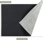 SUEH DESIGN Leather Placemats Set of 6 Reversible Table Mats Heat Resistant Waterproof No-Slip Place Mats for Dining Table Kitchen Parties