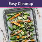 Aluminum Pans Half Size Textured Cookie Sheet 15 Count Durable Nonstick Baking Sheets 15.87" x 11" - Sheet Pan, Baking Tray, Cookie Sheets, Foil pans, Foil trays, Sheet Baking Pans