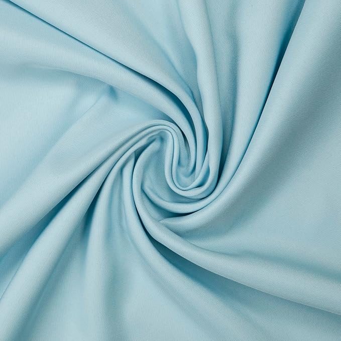 Gee Di Moda Rectangle Tablecloth - 60 x 102 Inch Baby Blue Table Cloth for 6 Foot Rectangle Table - Heavy Duty Washable Fabric - for 6 Ft Buffet Table, Holiday Party, Dinner, Wedding & Baby Shower