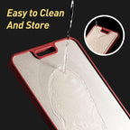 2 in 1 Pure Titanium Cutting Boards for Kitchen Chopping Board with Handle Large Big Small Kitchen Meat Butcher Block Not Stainless Steel Wood Bamboo Glass Rubber Plastic Silicone Acrylic Teak Sink