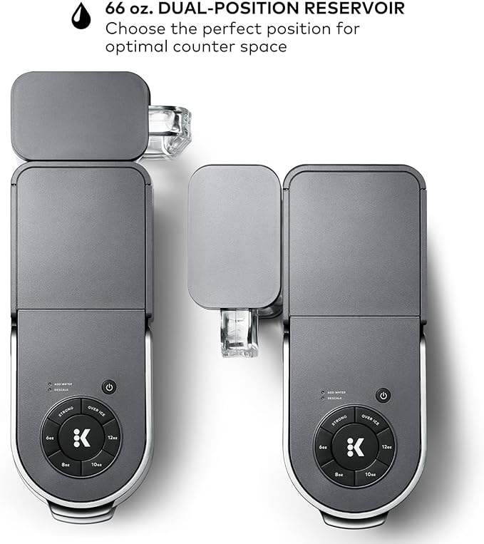 Keurig K-Supreme Single Serve K-Cup Pod Coffee Maker, MultiStream Technology, 4 Brew Sizes, 66oz Dual-Position Removable Reservoir, Gray