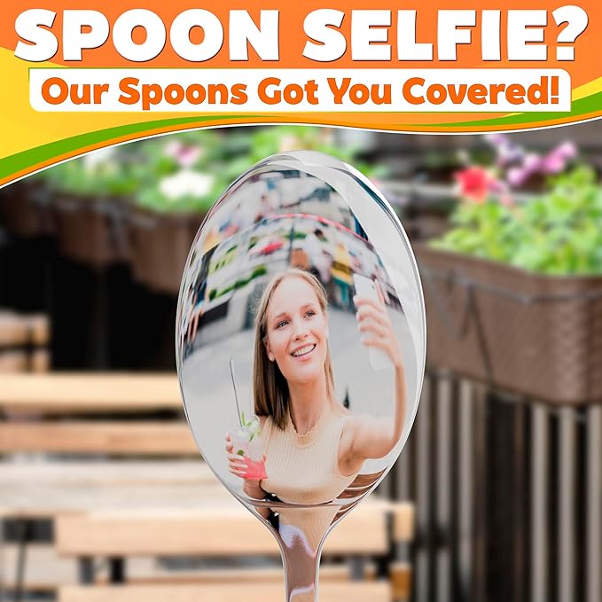 Ice Tea Spoons Long Stainless Steel Set of 8 – 9″ Iced Tea Spoons Long Handle with Classic Elegant Design – Rust-Resistant & Dishwasher Safe | For Milkshakes, Cocktails, Desserts & Tall Glass Drinks