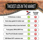 Supa Ant Thickest Canning Lids Regular Mouth (50 Pieces) Food Grade Tin-Can Lids for Canned Food-Buckle Proof & Rust Proof Lid for Canning Kit for Regular Mouth Mason Jars(Leatherback)Canning Supplies