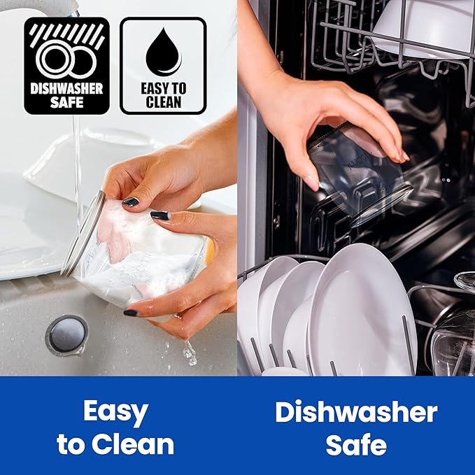 Ultimate Yogurt Jars - Make More Delicious Yogurt! 8 Count Small Glass Yogurt Cups With Lids - 100% BPA Free, Airtight & Dishwasher Safe! Perfect Containers for Yoghurt, Oatmeal, Pudding, or Jello