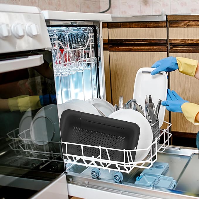 LASSHSWA Collapsible Colander and Strainer for Kitchen, Over the Sink Strainer Basket for Kitchen, Fruit Pasta Food Strainer Expandable Plastic Colander with A Sink Drain Strainer Stainless Steel