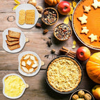 Kolewo4ever 12 Pieces Fall Ceramic Pumpkin Bowl 6 Ounces Ramekins Small Pumpkin Shaped Bowls Orange Dinnerware Decoration for Halloween Thanksgiving Serving Dip, Sauce, Condiments,Snack (Ivory White)