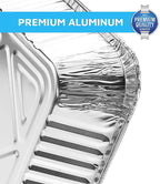 MontoPack Aluminum Foil Pans Half Size Roasting Chafing Pan | Bulk 10 Pack of 9x13 Tins for Cooking, Baking & Catering | Heavy Duty Disposable Cookware Steam Table Trays for Buffet & Food Prepping