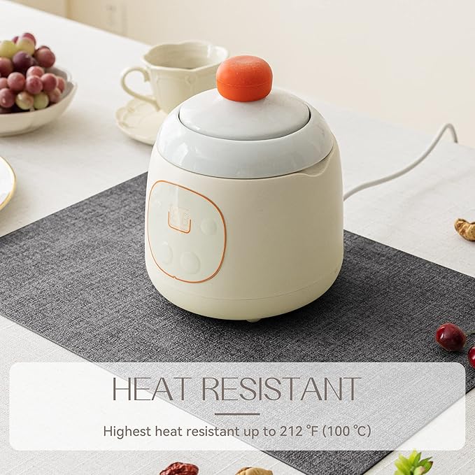 Romanstile Vinyl Placemats Set of 12-12 X 18 Inch - Heat Resistant Place Mats 100% Waterproof Oilproof Wipeable Reversible Faux Leather Table Mats for Kitchen/Dining/Party/Outdoor, Dark Grey