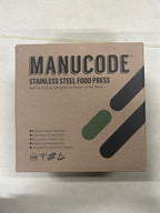 Smash Burger Press 8 Inch, 3.1 Lb Burger Smasher, Heatable for Searing Panini, Steak, Chicken, Salmon, Stainless Steel Bacon Press, Flat Bottom, Seasoning Free, Wooden Handle No Spin