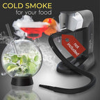 Cocktail Smoker Accessory - Smoke Infuser Cocktail Ball - 2 pcs, Cocktail Ball Glass with Glass Straw for Drink Smoker, 12 Oz (350 ml), Black