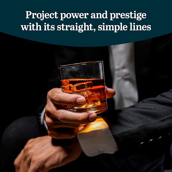 Libbey 917CD Heavy Base Rocks Glasses Set of 12, Rocks Glass Cups with Simple Lines, Elegant Old Fashioned Glass Set for Whiskey, Cocktails and More