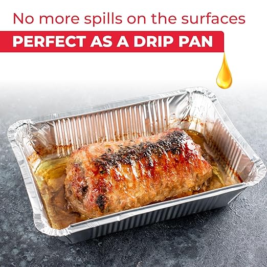 IDL Packaging Aluminum Foil Pans with Lids, Medium - 45 pc Chafing Dish Set - 15 Full Size and 30 Half Size Steam Table Pans + Lids - Disposable Cookware for Catering, Buffet, Party, BBQ