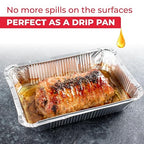 IDL Packaging Aluminum Foil Pans with Lids, Deep - 45 pc Chafing Dish Set - 15 Full Size and 30 Half Size Steam Table Pans + Lids - Disposable Cookware for Catering, Buffet, Party, BBQ