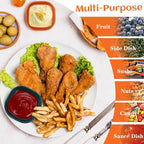 Homienly Soy Sauce Dishes, Wheat Straw Small Bowls Set of 6 - 4.5 OZ Unbreakable Dipping Cups for Dessert, Sauce, Side Dish, Mini Prep