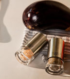 KSL Original Glass Salt and Pepper Shakers Set - Stainless Steel Salt Shaker and Pepper Shaker - Salt and Pepper Shaker Set for Salts and Pepper