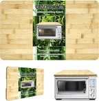 Bamboo Cutting Board for Breville BOV800XL 845BSS 860BSS Smart Oven, Countertop Convection Oven Accessories With Silicone Feet, Heat Resistance, Creates Storage Space