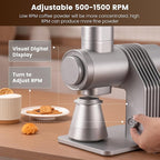 Gevi VelPro 400 Single Dose Espresso Grinder with Variable Speed, Stepless Adjustment, 64mm Titanium Flat Burr & Single Dosing Cup, Coffee Bean Grinder for Drip, French Press & Cold Brew-Silver