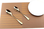 Silversmiths 20 Piece Beacon Flatware Set, Copper Mirror/Rose Gold, Service for 4