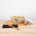 Foil Lux 8.5 Quart Pans And Lids, 10 Disposable Pots With Lids - Oven-Ready, Stove Compatible, Aluminum Foil Baking Pans, Freezable, For Outdoor Camping, Vacation, Picnic, And More - Restaurantware