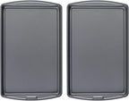 GoodCook AirPerfect Non-Stick 17” X 11" Cookie Sheet Set , Homemade, Frozen & Leftover Slices, Set of 2