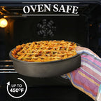 Tiawudi 9" Round Cake Pan Set of 2, 0.8mm Thick Heavy Duty Bakeware for Tiered & Layered Cakes, Nonstick Baking Pan with Diamond Texture for Even Heating, Cake Mold