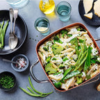 Moss & Stone 5 Pcs Copper Chef Cookware Non Stick Deep Frying Pan, Fry Basket, Steamer Rack, Dishwasher & Oven Safe, 5 Qt Deep Square Pan, Induction Copper Cookware Set - 9.5" x 3.5"