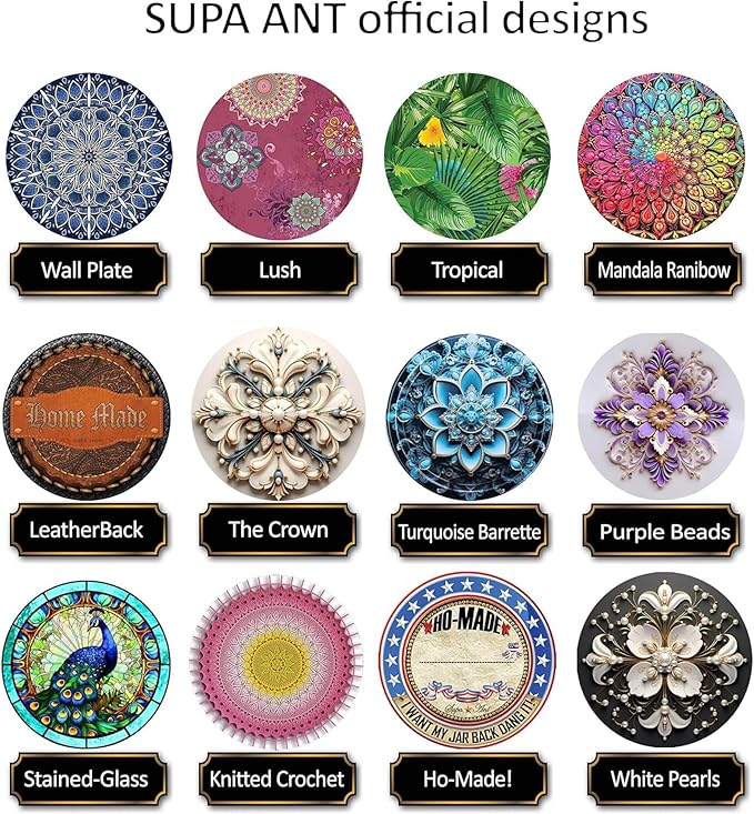 Supa Ant Thickest Canning Lids Regular Mouth (50 Pieces) Food Grade Tin - Can Lids for Canned Food - Buckle Proof & Rust Proof Lid for Canning Kit for Regular Mouth Mason Jars (Lush) Canning Supplies