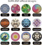 Supa Ant Thickest Canning Lids Wide Mouth (50 Pcs.) Food Grade Tin - Can Lids for Canned Food - Buckle Proof & Rust Proof Lid for Canning Kit for Wide Mouth Mason Jars (Leatherback) Canning Supplies