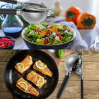 Stainless Steel Lemon Squeezer - Metal Citrus Juicer - Lime Lemon and Fruit Juicer with Silicone Handles - Large Manual Citrus Press Juicer - Hand Held Squeezer - Ergonomic Design with Solid