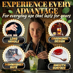 4 Pcs Bar Spoon Cocktail Mixing Spoon Set – Rose Gold Spoons with Elegant Twisted Spiral Handle, Good for Cocktails, Iced Tea, and Coffee Drinks – Durable Stylish Stainless Steel Stirring Spoons