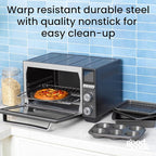 GoodCook Everyday Nonstick Toaster Oven 6pc Set, Gray