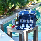 Picnic at Ascot Original Insulated picnic cooler with Service for 4 -Designed & Assembled in the USA