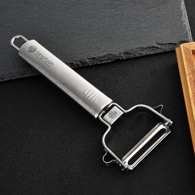 Fruits and Vegetables Peelers -Y Shape Swivel Potato Peeler-Stainless Steel Multifunctional Ultra Sharp Serrated Peeler-Great for Potatoes,Carrot,Apples,Tough-skinned Fruits and Vegetables