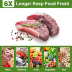 [2025 Upgraded]Moretoes Vacuum Sealer Bags, 30 Gallon 11"x 16"and 70 Quart 8"x 12"and 50Pint 6"x 10"Food Saver Bags BPA Free, Pre-cut Commercial Grade Vac Bags for Food Storage, Meal Prep or Sous Vide