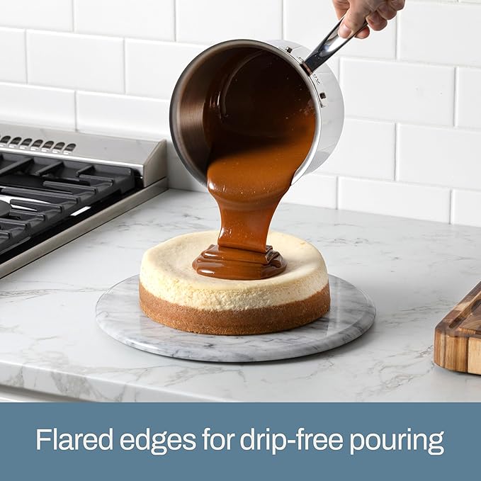 All-Clad D3 3-Ply Stainless Steel Cookware Set – 7-Piece Pots and Pans Set, Induction, Oven Broiler Safe 600F - Includes Frying Pans, Saucepans, Sauté Pan, Stockpot, Professional Cookware – Silver