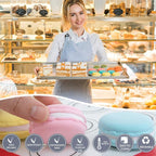 HOTPOP Piping Bags and Tips Set for Macarons - 17-Piece Baking Supplies Kit - Reusable Silicone Pastry Bags - 2 Half-Size Baker Mats - Ideal for Home Pastry Baking (16.5"x11.5")