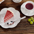 KEAWELL Premium 20/45/65 Piece Louis Hammered Silverware Set with Squared Edge, 18/10 Stainless Steel, Service for 4/8/12, Fine Flatware Set, Dishwasher Safe (65)