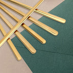 Creative spoons in multiple colors. They can be used to stir flower tea, coffee, and desserts. They're also great for decoration, collection, or as gifts. (auric color)