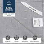 LANE LINEN Kitchen Towel Set, Pack of 12-14"x25" Tea Towels for Kitchen, Dish Drying Towels, Absorbent & Machine Washable, Soft & Durable, Reusable Cleaning Cloth for Glassware - Grey Chambray