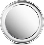New Star Foodservice 536488 Restaurant-Grade Aluminum Pizza Pan, Baking Tray, Wide Rim, 8-Inch