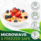 Paper Bowls 16 oz [150-Pack], Heavy Duty Disposable Bowls Perfect for Hot Soup and Milk Cereals, 100% Compostable and Eco-Friendly Made from Bagasse