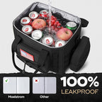 Maelstrom Large Tactical Lunch Box for Men,Insulated Lunch Bag, Durable Leakproof Cooler Bags with Detachable MOLLE Bag,Modern Lunch Tote for Adult Women Work,Picnic,30 Cans/20 L, Black