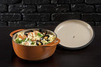 Lodge 6 Quart Enameled Cast Iron Dutch Oven with Lid – Dual Handles – Oven Safe up to 500° F or on Stovetop - Use to Marinate, Cook, Bake, Refrigerate and Serve – Pumpkin