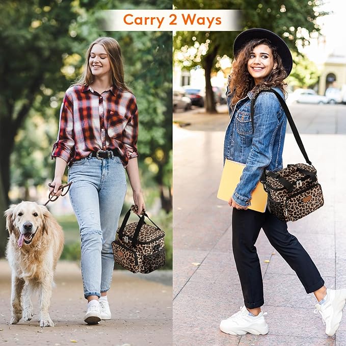 Lifewit Medium Lunch Bag Insulated Lunch Box Soft Cooler Cooling Tote for Adult Men Women, Burgundy 12-Can (9L)