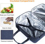 BAGSPRITE Double-Layer Slow Cooker Carrying Bag for 6-8 Quart CrockPot and Hamilton Beach Slow Cooker, Travel Bag with Lid Fastener for Crock-pot, Portable Carrier Case Slow Cooker Bag, Black