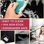 Oven Liners for Bottom of Electric Gas Oven - 2 Pack Large Heavy Duty Oven Mat, Heat Resistant Oven Liners for Bottom of Electric Oven, 15.74"x 23.6". (2PACK)