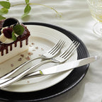 HIKAA 45-Piece Silverware Set with Organizer, Heavy Duty Stainless Steel Flatware for 8, Cutlery Utensil Sets with Serving Utensils, Mirror Polished, Dishwasher Safe