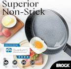 THE ROCK SOHO 12.5-Inch Nonstick Frying Pan – Compact for Urban Kitchens, Nothing Sticks, Never Warps, Lasts Longer, Oven & Dishwasher Safe, Black