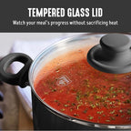 GreenLife 16 Piece Nonstick Cookware Set, Soft Grip Non-Toxic PFAS-Free Ceramic Pots & Pans, Dishwasher & Oven Safe, Frying, Sauce, Utensils, Glass Lids, Stay-Cool Handles, Wobble Free, Black & Cream